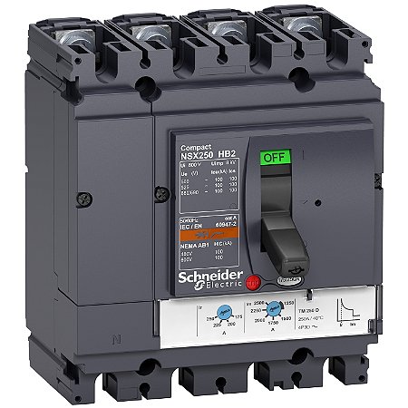 Disjuntor Nsx250Hb2 Tm200D 4P4D LV433491 SCHNEIDER