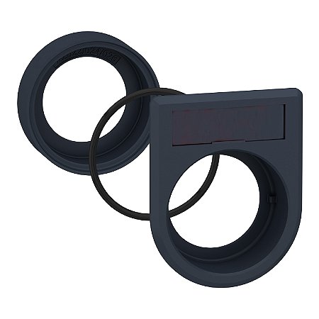 Flush Mounting Kit Ø30 For Selector Switches And Illuminated Push Buttons Ø22, Plastic, 1-Line Legend ZB5AZ024 SCHNEIDER