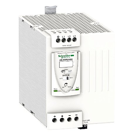 Fonte De Alimentação Chaveada Universal - 24 Vdc - 480 W - 20 A - 380/500 Vac - Trifásica ABL8WPS24200 SCHNEIDER