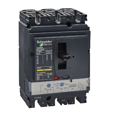Disjuntor Nsx250B Tm250D 3P3D LV431110 SCHNEIDER