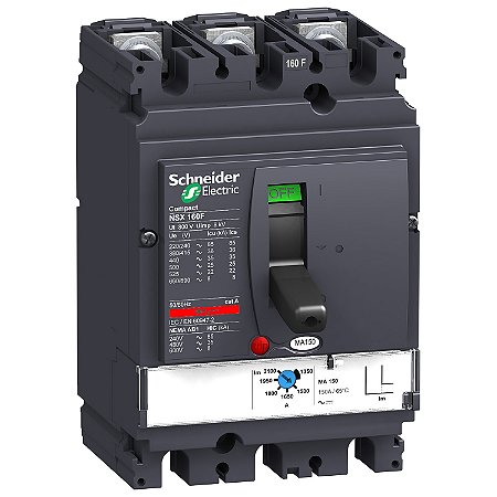 Disjuntor Nsx160F Ma150 Tripolar LV430830 SCHNEIDER