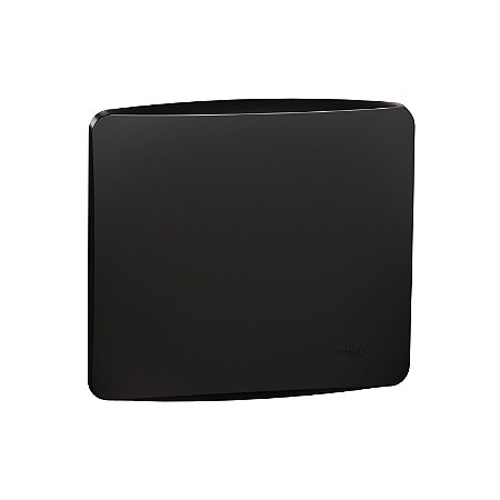 Placa+Suporte 4X4 Cega Preta S3B77404 SCHNEIDER