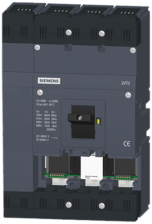 Disj 3P+N Sem Disparador 630A 36Ka 3Vt3 3VT3763-2AA46-0AA0 SIEMENS
