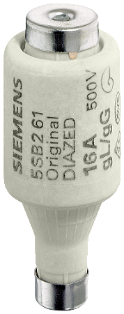 Fusível Diazed Dii 25A 500Vca Gg 5SB2811 SIEMENS