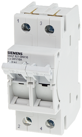 Secc Minized D01 16A 2P 5SG7621-0KK16 SIEMENS