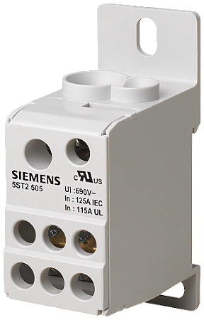 Bloco Distribuição 1P 125A 690V 5St2 505 5ST2505 SIEMENS