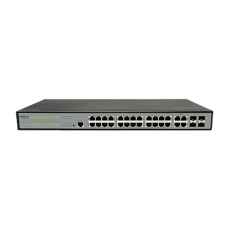 Switch Gerenciável 24Pg + 4Pgbic - Sg 2404 Mr L2 + Intelbras