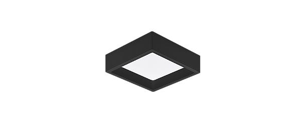 Plafon Deep Led 12W 800Lm Quadrado Preto 4000K Sth20902Pto/40 Stella