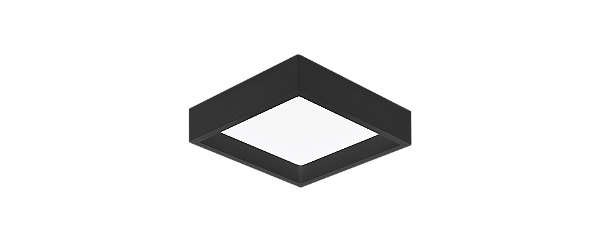 Plafon Deep Led 18W 1250Lm Quadrado Preto 4000K Sth20903Pto/40 Stella