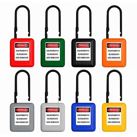 Cadeado Plast. Haste Plastica / Preto / 01 Ch / 38Mm / Cm Cppr140Cm Tagout
