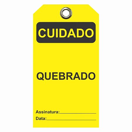 Etiqueta De Cuidado Flexivel / Descr.: Quebrado Etfam05 Tagout