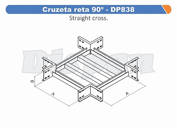 Cruzeta Para Reta Aço Carbono Raio Segmentado 320 900Mm Gf Aba Interna Alt 100Mm