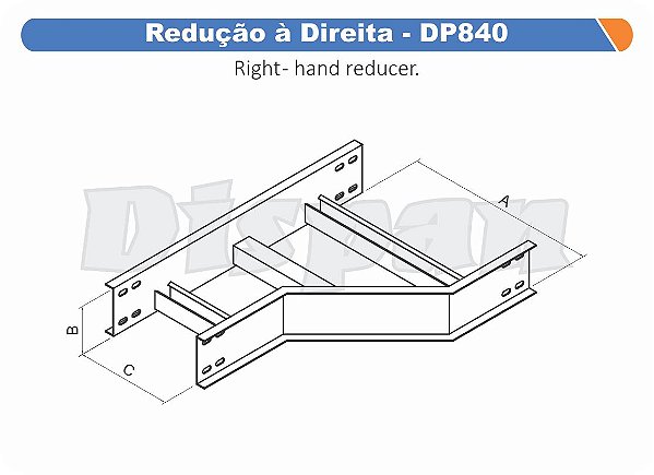 Curva Redução A Direita Aço Carbono Raio Segmentado 320 1500/500Mm Gf Aba Externa Alt 100Mm