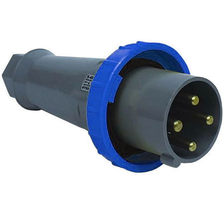 Plugue Newkon 3P+T 63A Azul Steck N4579