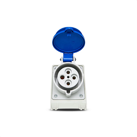 Tomada Sobrepor Newkon 3P+T 32A Azul Steck N4209