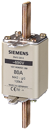 Fusível Nh T.2 80A 690Vca 3NA3224-6 SIEMENS