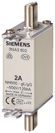 Fusível Nh T.000 50A 500Vca 3NA3820 SIEMENS
