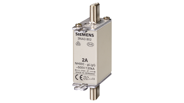 Fusível Nh T.000 80A 500Vca 3NA3824 SIEMENS