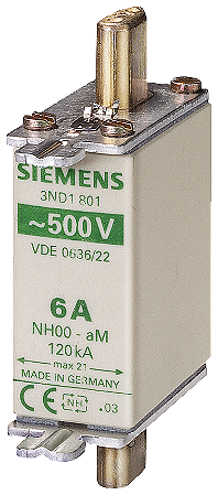 Fusível Nh Am T.000 63A 500Vca 3ND1822 SIEMENS