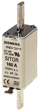 Fusível Sitor T.0 63A 1000V 3NE4118 SIEMENS