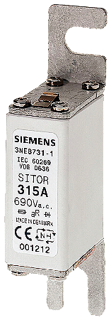 Fusível Sitor M8 200A 690V Ar 3NE8725-1 SIEMENS