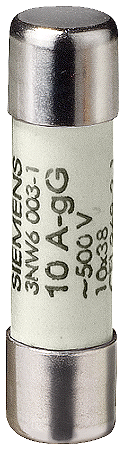 Fusível Cilind 10X38Mm Gg 20A 3NW6007-1 SIEMENS