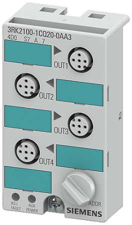 Modulo Asi K45 3.0 Ip67 4Xdo 3RK2100-1CQ20-0AA3 SIEMENS