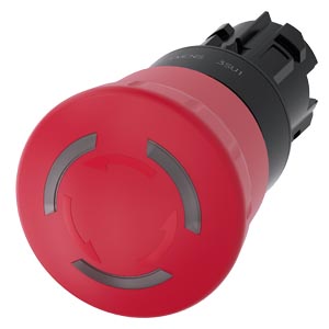 Frontal Botao Emer 40Mm Plas Ilu Rot Des 3SU1001-1HB20-0AA0 SIEMENS
