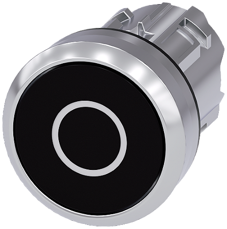 Frontal Botao Met Mom Insc "O"22Mm Pt 3SU1050-0AB10-0AD0 SIEMENS