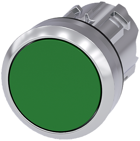 Frontal Botao Met Mom 22Mm Vd 3SU1050-0AB40-0AA0 SIEMENS