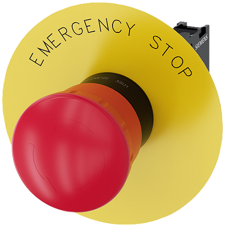 Botao Emer 40Mm Plas Insc Emergency Stop 3SU1100-1HB20-1PG0 SIEMENS