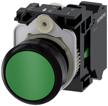 Botao Pla Ilu 110V Mom Mola 1Na Vd 3SU1103-0AB40-3BA0 SIEMENS