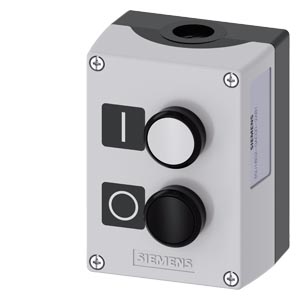 Botoeira 22Mm Plastica Tampa Cinza 2Bot 3SU1802-0AC00-2AB1 SIEMENS