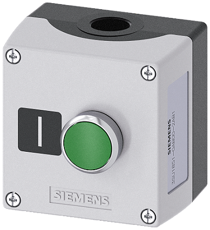 Botoeira 22Mm Metal Cinza 1 Botão 3SU1851-0AB00-2AB1 SIEMENS