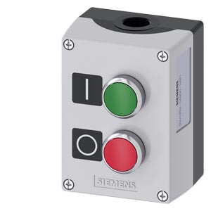 Botoeira 22Mm Metal Cinza 2 Botões 3SU1852-0AB00-2AB1 SIEMENS