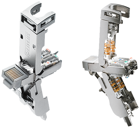 Conector Ethernet Rj45 4X2 180°, 50 Pcs. 6GK1901-1BB12-2AE0 SIEMENS