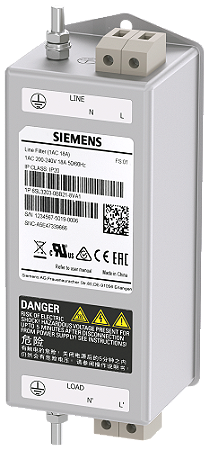 Filtro De Linha 240V 1Ac 18A 6SL3203-0BB21-8VA1 SIEMENS