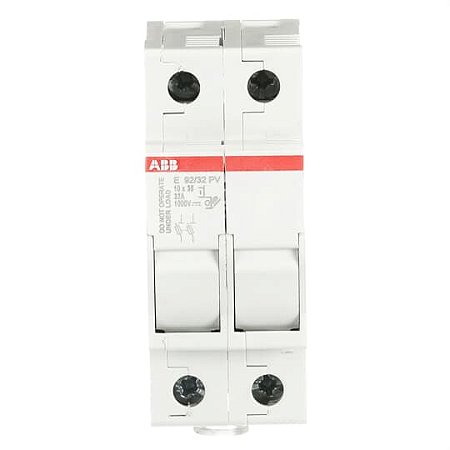 Base Fusível Bipolar Para Fusível Gpv Até 32A 1000Vcc E92/32PV 2CSM204703R1801 ABB