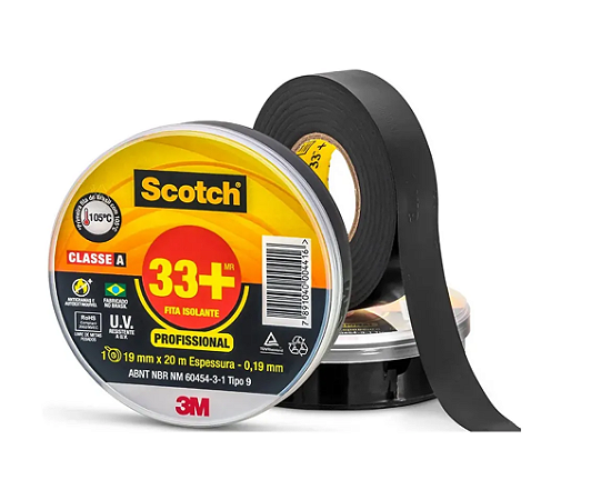 Fita Isolante Scotch 33+ 19mmx20m HB004482483 3M