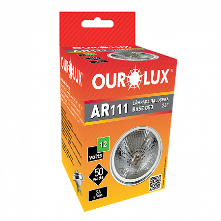 Lâmpada Ar111 50W 12V 24º G53 01341 Ourolux