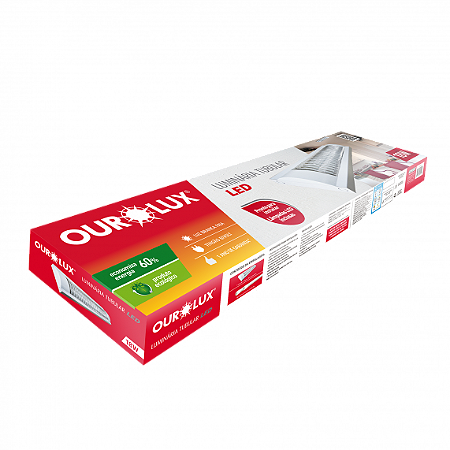 Luminaria 2X9W 127/220V 0,6Mts 6500K Aletada 05520 Ourolux