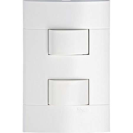Conjunto Interruptor Simples + Interruptor Paralelo 10A 250V Pl/Br PRM440011 SCHNEIDER