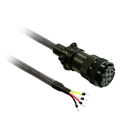 Cabo Potencia 1,3Mm2 Para Motor Bch2 Sem Freio E Conector Militar - 5M VW3M5D2AR50 SCHNEIDER