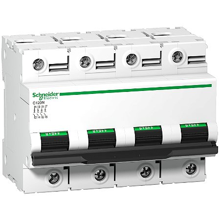 Disjuntor C120N 4P Curva C 80A 440V A9N18372 SCHNEIDER