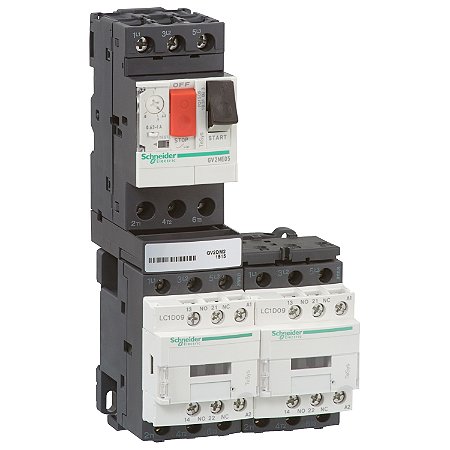 Partida Combinada Tipo1 Disjuntor+Chave Reversora 17-23A 220Vca GV2DM221M7 SCHNEIDER
