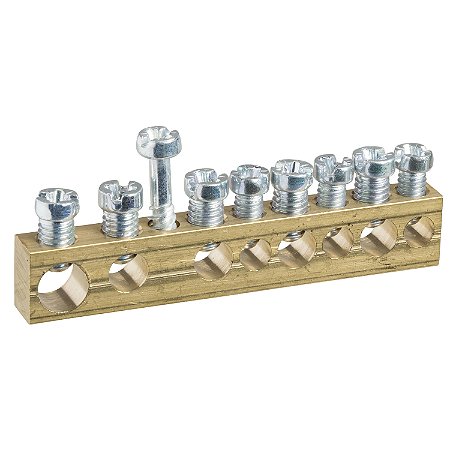 Borneira Com 8 Bornes Para Quadro De Distribuicao Mini Pragma MIP99038 SCHNEIDER