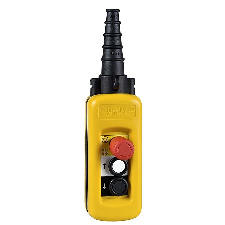 Botoeira Pendente Plastica 2 Botoes Emergencia XACA27131 SCHNEIDER