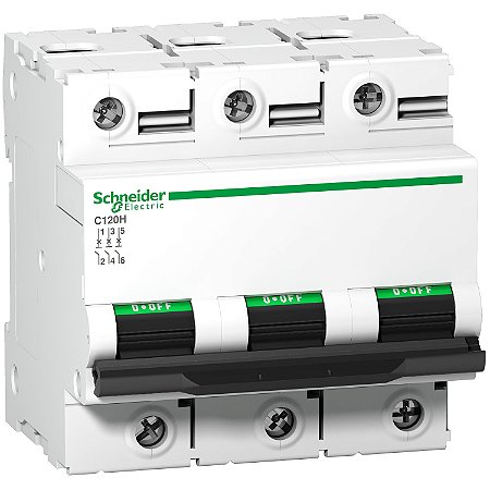 Disjuntor C120H 3P Curva C 80A 440V A9N18468 SCHNEIDER