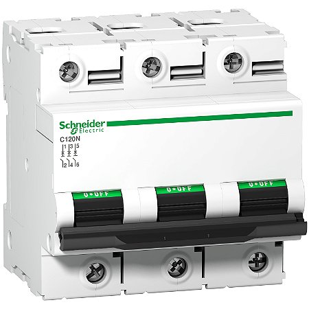 Disjuntor C120N 3P Curva C 100A 440V A9N18367 SCHNEIDER