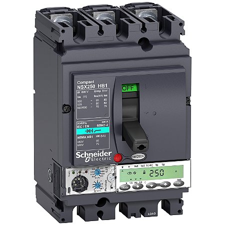 Disjuntor Nsx250Hb1 Micrologic6.2E 100A 3P3D LV433554 SCHNEIDER